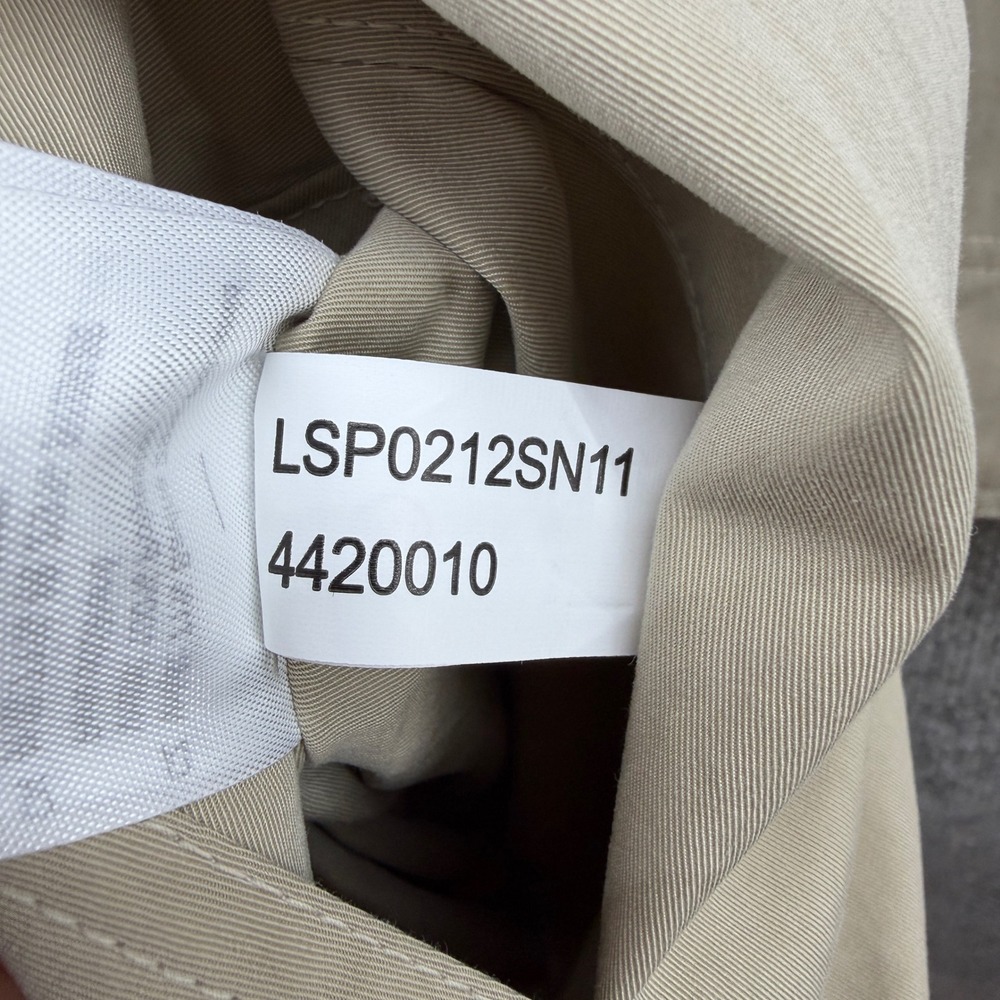 Barbour Garbo Showerproof Trench Coat Womens Size 8 Beige New Long Belted Jacket - Picture 12 of 12